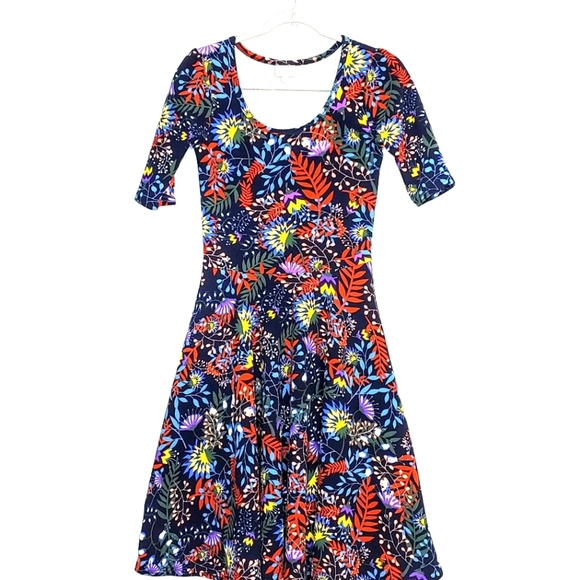 Lula Roe floral dress. Size Small. Multi colored. - Picture 10 of 11